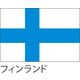 【世界の国旗】服部 応援・装飾用旗 フィンランド 135×90cm ポンジ 1枚（直送品）