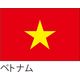 服部 応援・装飾用旗 ベトナム 105×70cm ポンジ flag0149 1枚
