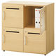 【セール】アスプルンド 木製ユニットキャビネット 2段メールロッカー ナチュラル 幅800×奥行415×高さ820mm 1台 A4対応 4人用