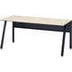 オカムラ VILLAGE VD-Aデスク 平机 幅1600×幅700×高さ720mm 天板ライトオーク/脚ブラック 1台（取寄品）