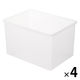 【まとめ買いセット】無印良品 ポリプロピレン 収納ボックス ワイド 大 幅50.5×奥行37×高さ31.5cm 1箱（4個入）良品計画