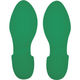 日本緑十字社 緑十字 路面表示ステッカー 足型/緑 QCFTーG 280×100mm 左右各1枚 403001 1組(2枚) 121-9641