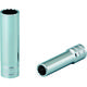 京都機械工具 KTC インチ 9.5sq.ディープソケット(十二角)1/4inch B3L-1/4W 1個 146-2341（直送品）