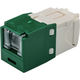 パンドウイットコーポレーション PANDUIT カテゴリ6 シャッター付モジュラージャック 緑 CJH688TGGR 1個 828-5889（直送品）
