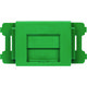 PANDUIT JISプレート用シャッター付きアダプタ 緑 (10個入) CMAOSSGR-X 1袋(10個)（直送品）