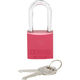 パンドウイットコーポレーション パンドウイット ロックアウト用ハイセキュリティパドロック 赤 PSL-7-LS 1個 825-7342（直送品）