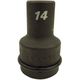 フラッシュツール 19.0インパクトセミロングソケット 3/4WA-14（直送品）