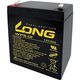 KUNG LONG 産業用鉛蓄電池 12V-5Ah NP5-12/互換 標準系 WP5-12 1個