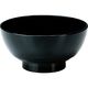 福井クラフト 仙才汁椀 黒 A 1セット（10入）（直送品）