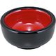 福井クラフト ミニがんこ鉢 黒内朱 A 1セット（10入）（直送品）