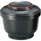 福井クラフト 耐熱 富士型飯器 黒天朱（内朱） TA 1セット（3入）（直送品）