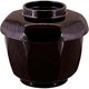 福井クラフト 耐熱 ABS荒彫亀甲飯器 新溜（内黒） TA 1セット（2入）（直送品）