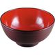 福井クラフト 千筋丼 溜内朱 A 1セット（2入）（直送品）