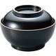 福井クラフト お好み椀 黒茶天金 A 1セット（2入）（直送品）
