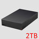 バッファロー USB3.2(Gen.1)対応外付けHDD 2TB ブラック HD-LE2U3-BA 1台