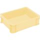 三菱ケミカル ヒシ S型コンテナ パステルイエロー 有効内寸312×237×83mm PAS-6-PY 1個 368-9338（直送品）