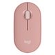 ロジクール Bluetoothマウス 静音 3ボタン 無線 ワイヤレス PEBBLE MOUSE2 ローズ M350SRO 1個