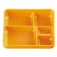 タカギ産業  弁当容器 B-181YC [本体]イエロー10 [蓋]イエロー10・アニマルパーク 1011299 100枚(10枚×10)（直送品）