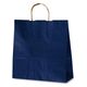 ベルベ 紙袋 自動紐手提袋 T-6 カラー（紺） 1674 200枚（50枚×4）（直送品）