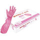 パックスタイル ポリ手袋 PS ポリグローブロング 袖口ゴム付 ピンク 00517692 1袋(30個)（直送品）
