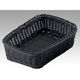 トーダイ 樹脂バスケット RE-332-BK角型バスケット 21型 ブラック 01033221 1袋(1個)