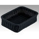 トーダイ 樹脂バスケット RE-336-BK角型バスケット 33型 ブラック 01033633 1袋(1個)