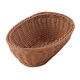 トーダイ 樹脂バスケット OV-106-BR小判型バスケット 21型 ブラウン 01010621 1袋(1個)
