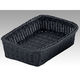 トーダイ 樹脂バスケット RE-334-BK角型バスケット 27型 ブラック 01033427 1個