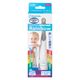 【歯科医推奨】 こども用電動歯ブラシ ベビースマイルレインボー（0才～）ブルー ソフトブラシ2本付き S-206B 1個 シースター