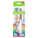 【歯科医推奨】 こども用電動歯ブラシ ベビースマイルレインボー（0才～）グリーン ソフトブラシ2本付き S-206G 1個 シースター