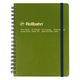 ロルバーン ポケット付メモ L B6相当 5mm方眼 オリーブ 緑 リングノート デルフォニックス（Rollbahn）