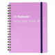 ロルバーン ポケット付メモ L B6相当 5mm方眼 ライトパープル 紫 リングノート デルフォニックス（Rollbahn）