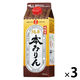 日の出 純国産純米本みりん500ml 3本 紙パック キング醸造