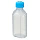 エムアイケミカル 投薬瓶PPB 100mL 凸凹目盛り（未滅菌）キャップ色：青　少数包装 08-2850-2302 1袋（10本入）（直送品）