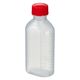 エムアイケミカル 投薬瓶PPB 100mL 凸凹目盛り（未滅菌）キャップ色：赤　少数包装 08-2850-2305 1袋（10本入）（直送品）