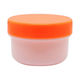 エムアイケミカル 軟膏容器プラ壷Nー2号(未滅菌) オレンジ 6902-00 1セット(100個入)（直送品）