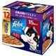 フィリックス 猫 やわらかグリル 15歳から お魚お肉バラエティパック（12袋入）1個 キャットフード ウェット パウチ
