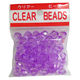 創アンド遊 クリアビーズ単色 紫 CB-200-003 1セット（2袋）