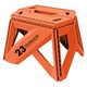 トレードワンセノ・ビー ソリッドLG 高さ23cm 折り畳み踏み台 耐荷重100kgオレンジ 307701個