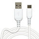 エアージェイ 【+ECO】USB Type-Cやわらか充電ケーブル UCJ-ETCW3M WH 1本