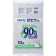 ジャパックス 再生原料入りポリ袋 90L 透明 厚み0.050mm RYC98 1袋(10枚)