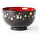 アサヒ興洋 洗浄椀 桜うさぎ 溜内朱 1セット(10個セット)（直送品）