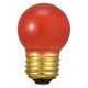 オーム電機 ミニボール球 E26 7W レッド 06-0422 1個