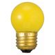 オーム電機 ミニボール球 E26 7W イエロー 06-0424 1個