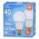 オーム電機 LED電球 E26 40形相当 昼光色 2個入 06-5519 1個