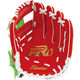 FALCON（ファルコン） 野球 ソフトボール グラブ 少年低学年用 レッド×グリーン FG1201 1セット(1個入)（直送品）