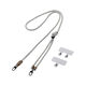 スマホショルダー ストラップ 42～78cm 長さ調整可 丸ひもタイプ ライトグレー P-STSDH2R06GYL エレコム 1個