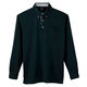 サンエス 汗ジミ防止長袖ポロシャツ JB55171-9ブラック-5L 1点（直送品）