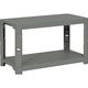 トラスコ中山 TRUSCO プラ棚 高さ515ー2段タイプ コーナーキャップ4個付 アーセナルグレー TPT-1342C-DG 1台（直送品）