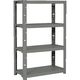 トラスコ中山 TRUSCO プラ棚 高さ1371ー4段タイプ コーナーキャップ4個付 アーセナルグレー TPT-5344C-DG 1台（直送品）